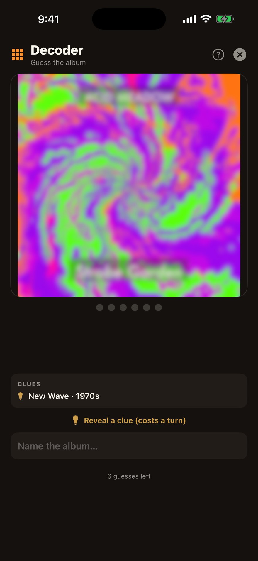 Decoder — guess today's album from its cover and clues
